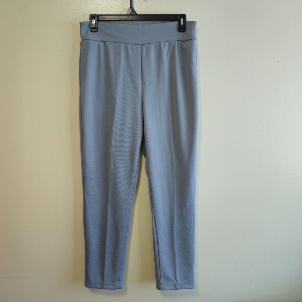 Blair Flat Front Double Knit Pull On Business Pants Officecore Career Women 16